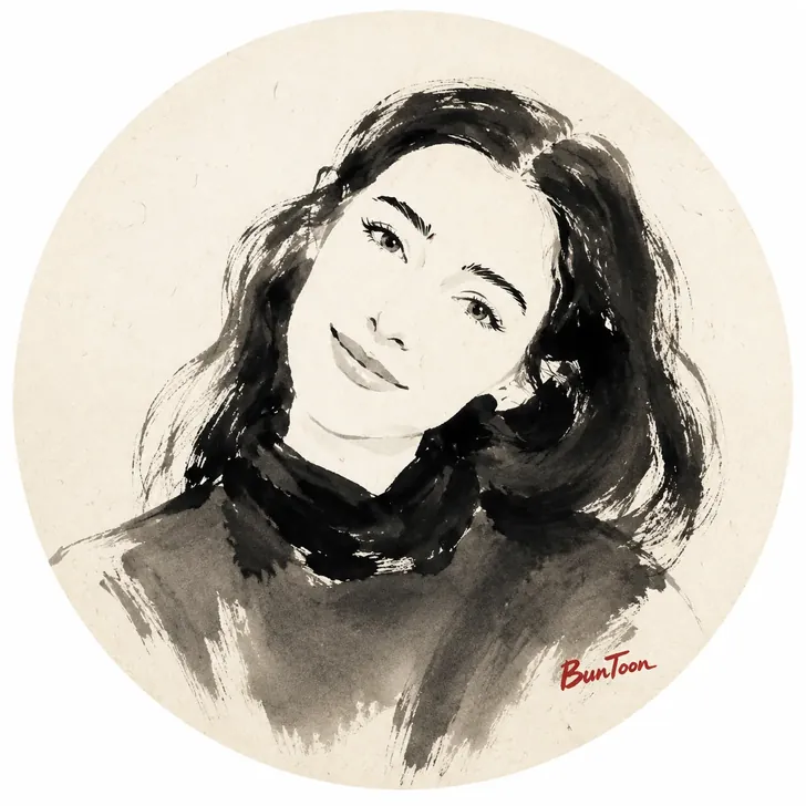 Round Ink Portrait