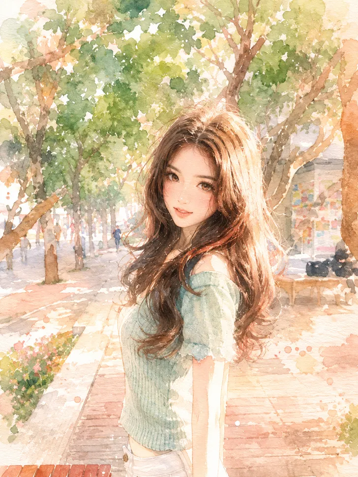 สีน้ำใสละมุน